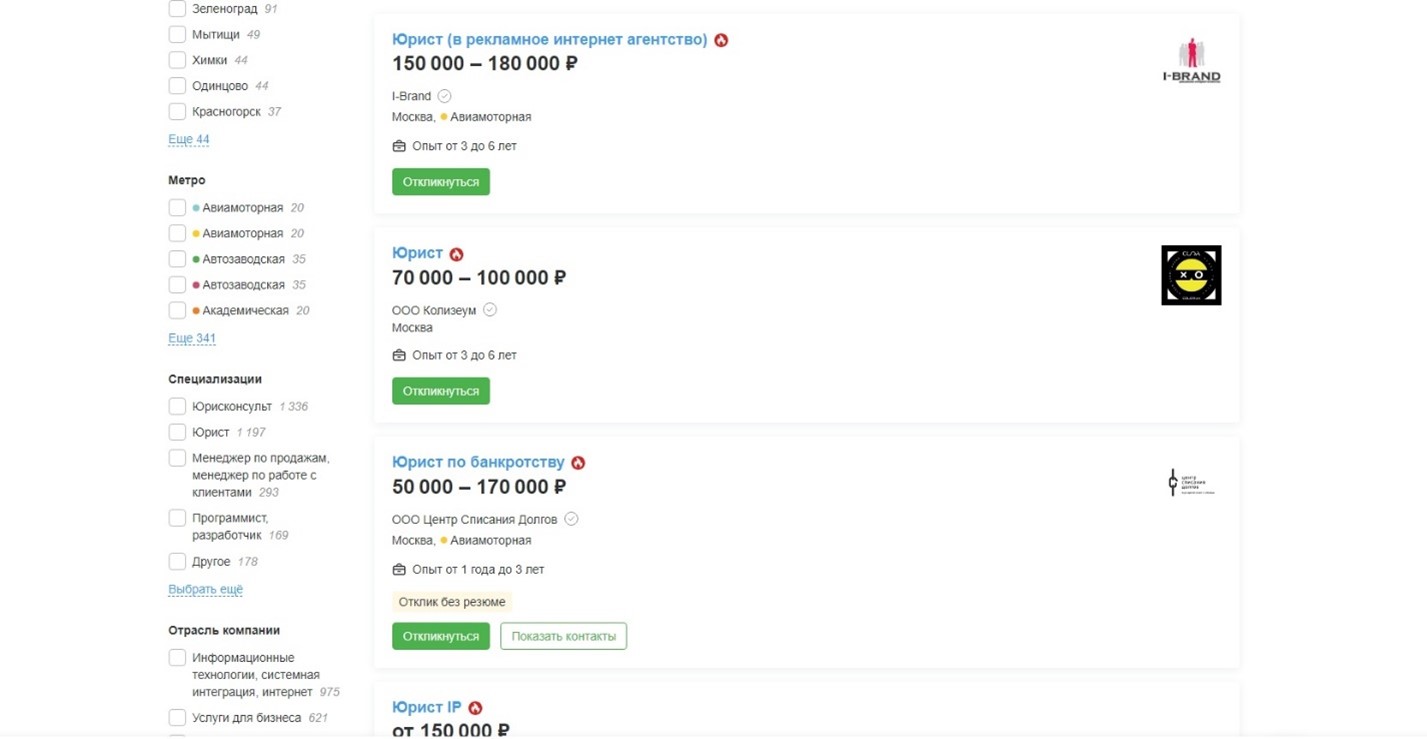 Юристка Москва